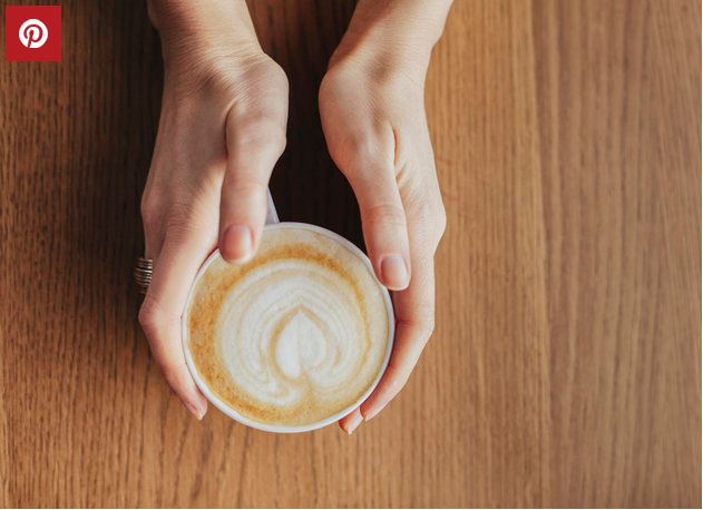 coffee cup on wooden table